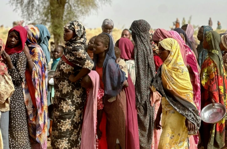 Déplacés du camp de Zamzam réfugiés à Tawila, au Darfour-Nord, le 13 avril 2025