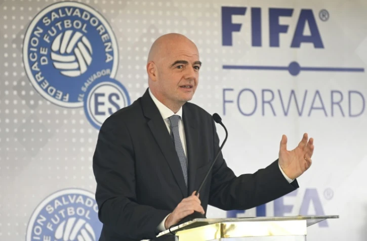 Le président de la Fifa Gianni Infantino à San Salvador, le 20 novembre 2019