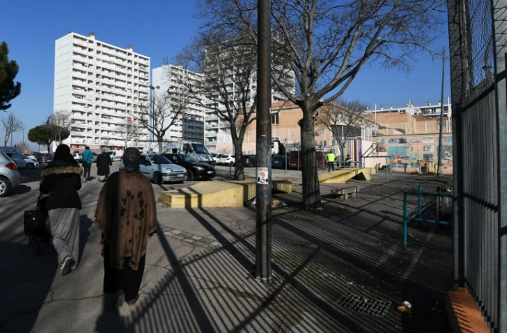 Le 3ème arrondissement de la cité phocéenne, quartier le plus pauvre de France, le 24 janvier 2017 à Marseille