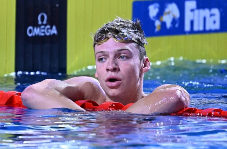 Le Français Léon Marchand vient de remporter le 200 m quatre nages des Mondiaux de natations le 22 jujin 2022 à Budapest