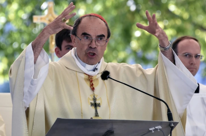 Le cardinal de Lyon Philippe Barbarin à Lourdes le 15 août 2016