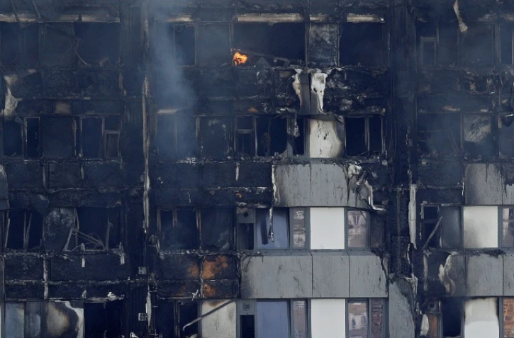 Des logements de la tour Grenfell, le 14 juin 2017 à Londres