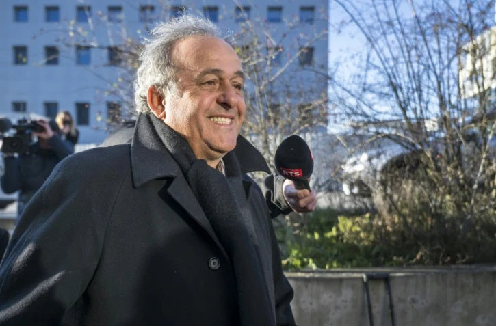 L'ancien président de l'UEFA Michel Platini, à son arrivée à la Cour d'appel de Muttenz près de Bâle (Suisse), le 3 mars 2025