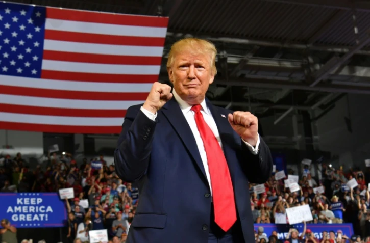 Le président américain Donald Trump, le 17 juillet 2019 à Greenville (Caroline du Nord)