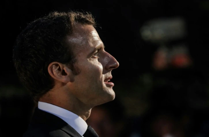 Le président Emmanuel Macron à Nouméa en Nouvelle-Calédonie, le 5 mai 2018