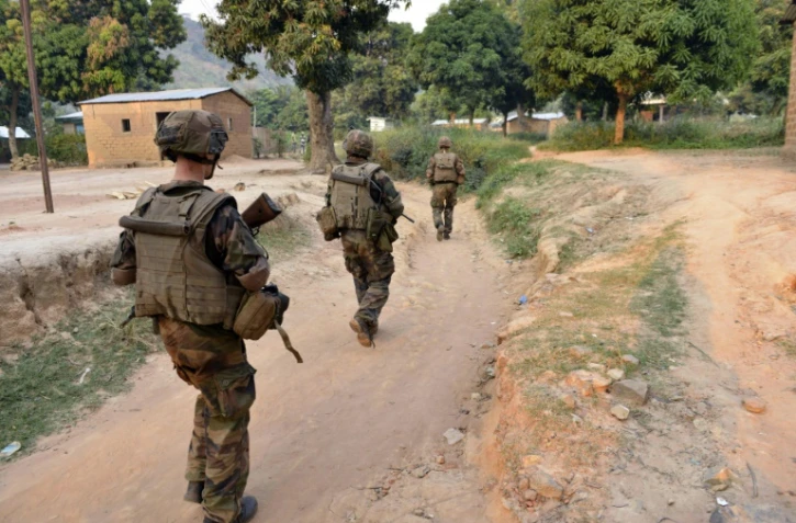 Des soldats de l'opération Sangaris à Bangui en Centrafrique, en décembre 2013  
