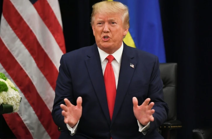 Le président américain Donald Trump à l'ONU, à New York, le 25 septembre 2019