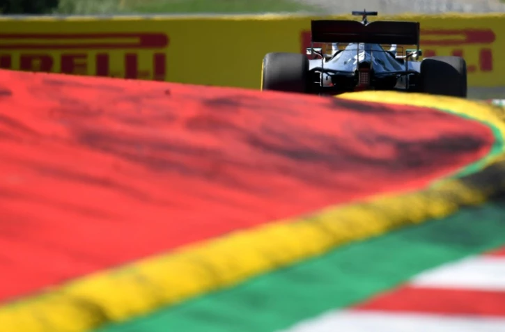Le 30 Juin 2019, Lewis Hamilton pilote sa Mercedes pendant le Grand Prix autrichien sur le circuit de Spielberg.