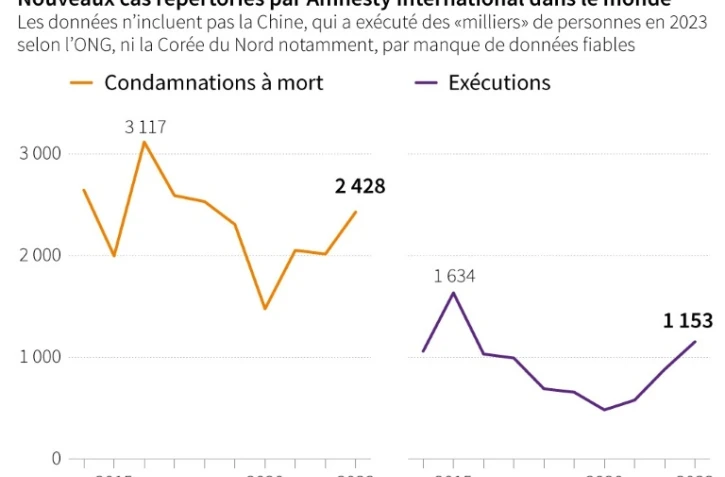 La peine de mort en hausse dans le monde