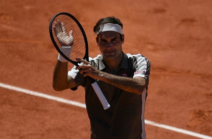 Roger Federer après sa victoire contre Leonardo Mayer en huitièmes de finale de Roland-Garros, le 2 juin 2019
