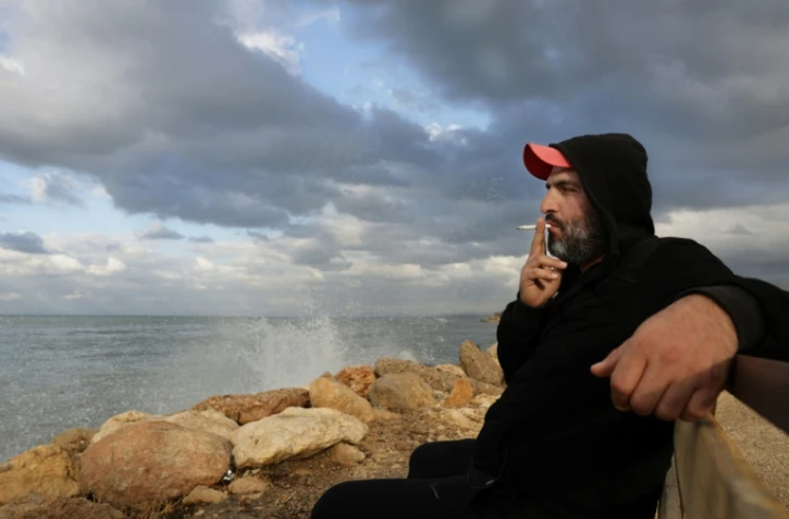 Bilal Moussa, père de trois enfants, déterminé à quitter le Liban, à Tripoli, au nord de Beyrouth, le 9 décembre 2021