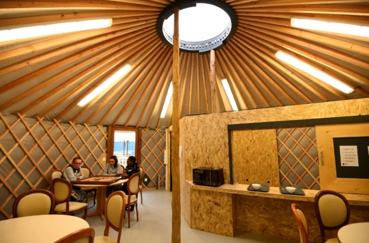 Le nouveau centre d'accueil pour femmes et familles migrants à Ivry-sur-Seine, près de Paris, le 16 janvier 2017