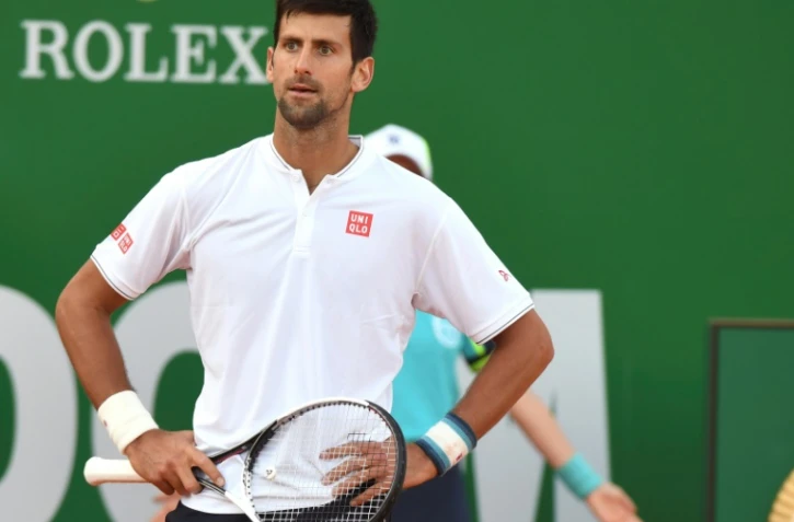 Le Serbe Novak Djokovic face au Belge David Goffin au Masters 1000 de Monte-Carlo, le 21 avril 2017