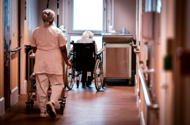 Dans un EHPAD à Paris, le 5 juillet 2018