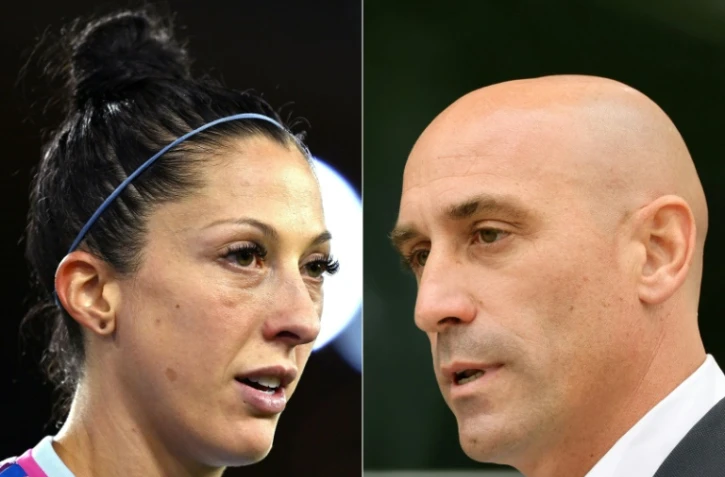 Combo des photos de Jenni Hermoso et Luis Rubiales