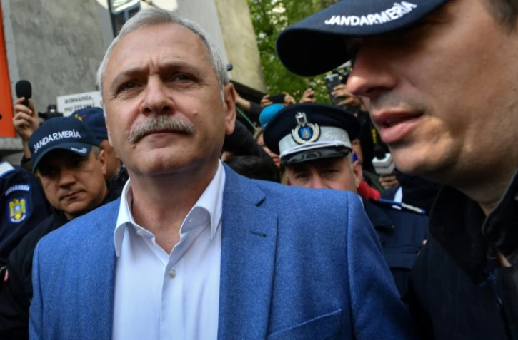 Le patron de la gauche roumaine Liviu Dragnea le 15 avril 2019 Ă Bucarest