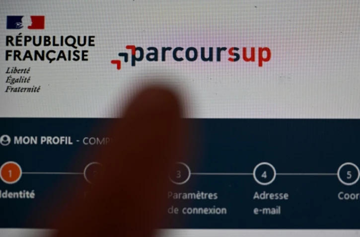 Page web de la plateforme Parcoursup, le 18 janvier 2023 à Rennes