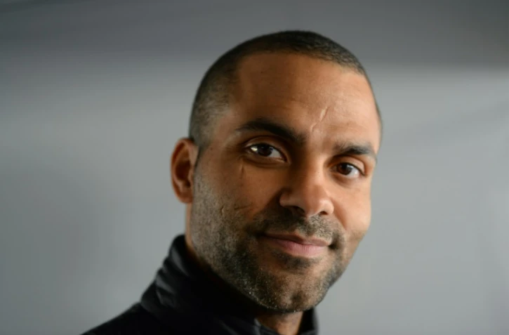 L'ancien basketteur Tony Parker, quadruple champion NBA avec les Spurs de San Antonio, lors d'une conférence de presse, le 14 juin 2019 au Mans