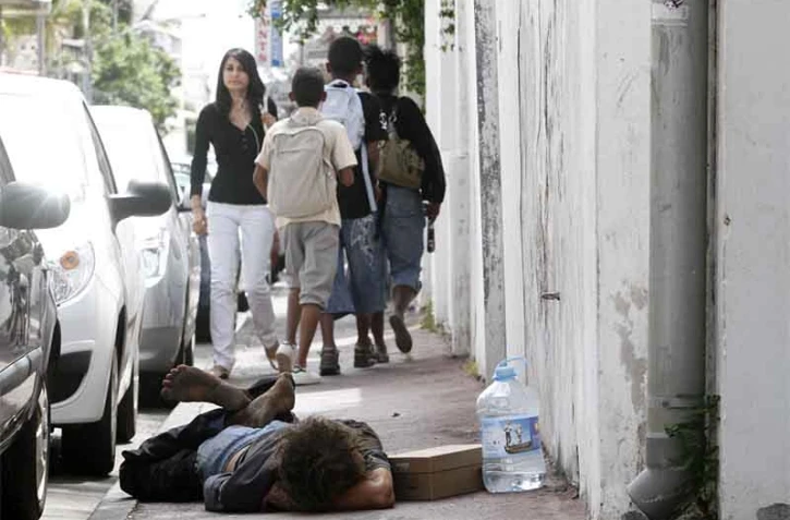 SDF dans les rues de Saint-Denis