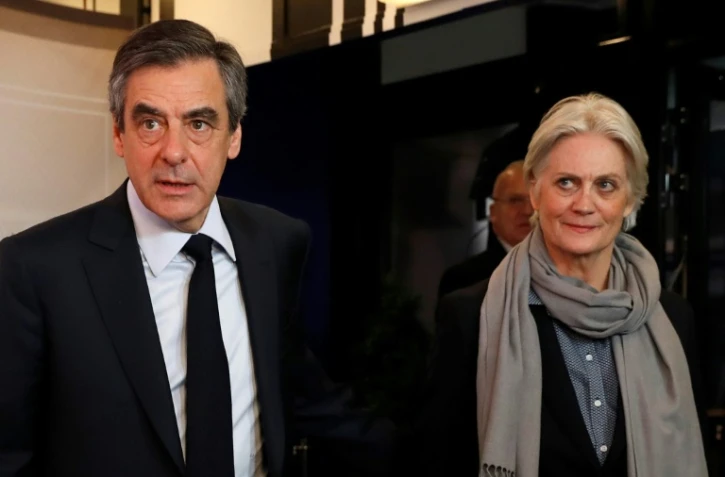 Francois Fillon et sa femme Penelope le 20 mars 2017 à Paris