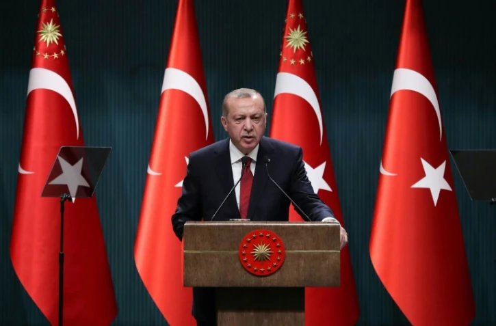 Le président turc Recep Tayyip Erdogan à Ankara, le 18 avril 2018