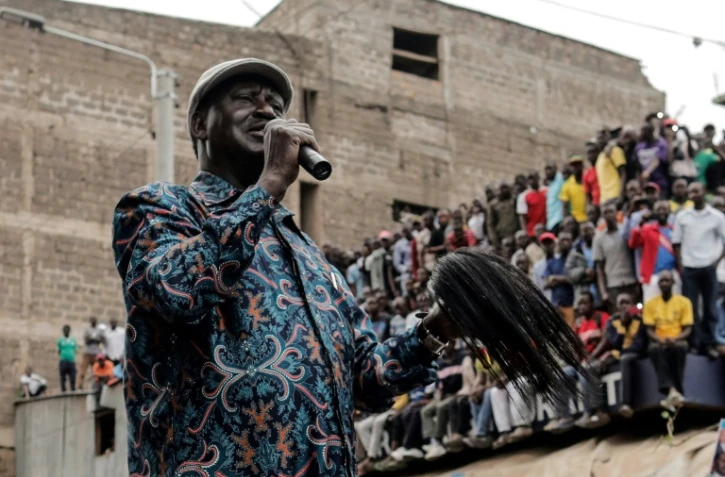 Le leader de l'opposition au Kenya, Raila Odinga, le 13 août 2017, à Nairobi
