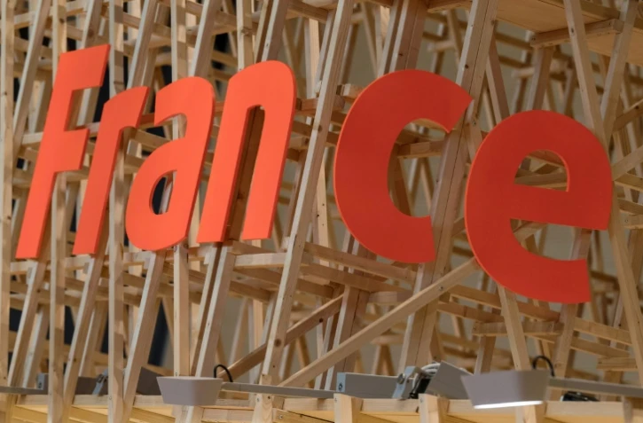 Le stand de la France, invitée d'honneur de la foire du livre de Francfort, le 9 octobre 2017