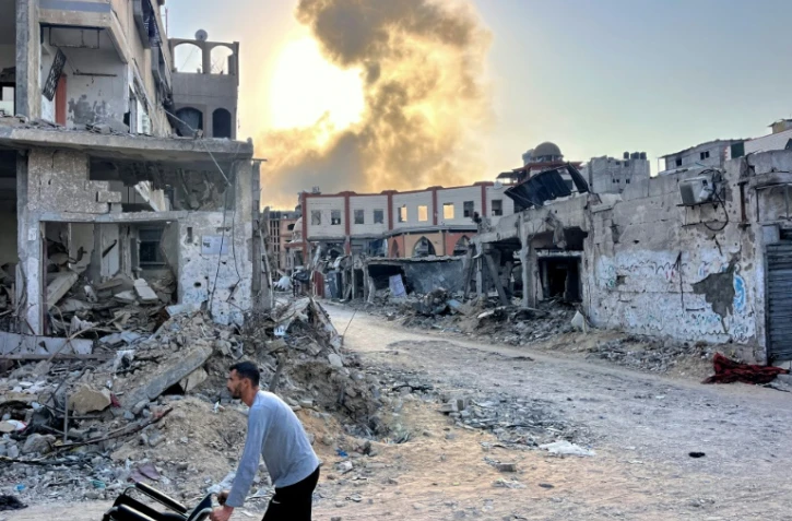 Destructions à Beit Lahia dans le nord de la bande de Gaza après des bombardements israéliens, le 1er novembre 2024