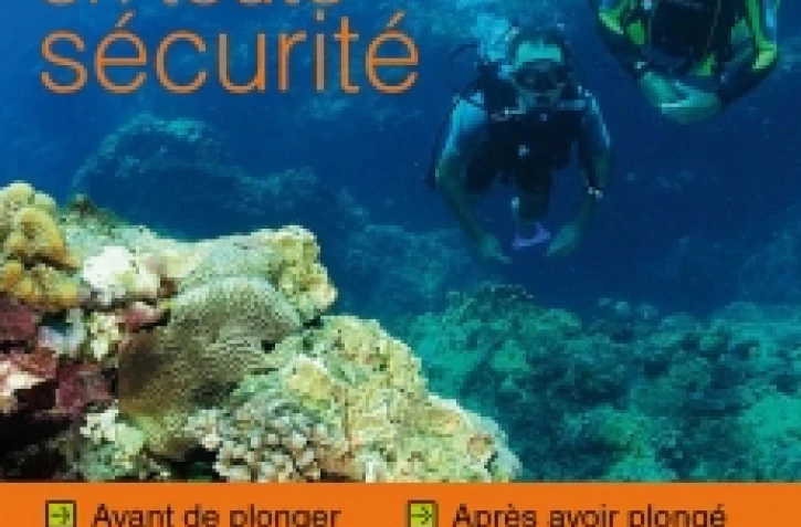 Affiche de la campagne de prévention sur la sécurité en plongée