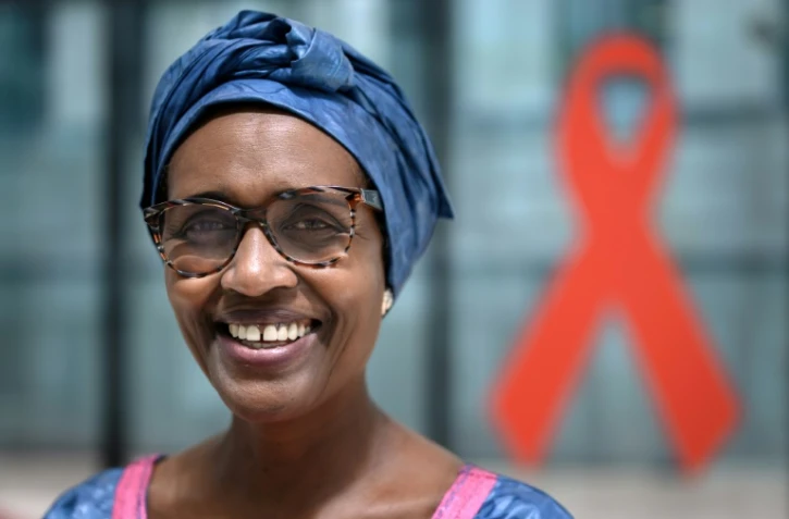 Winnie Byanyima, la directrice exécutive d'Onusida, le 3 juillet 2020 à Genève
