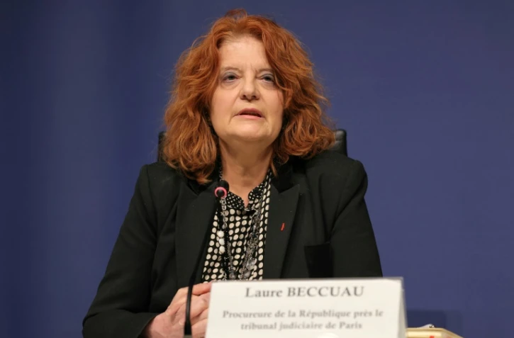 La procureure Laure Beccuau, lors d'une conférence de presse à Paris, le 7 mars 2025