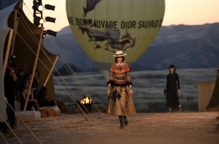 La collection Dio Sauvage présentée au parc naturel Upper Las Virgenes Canyon Open Space dans les montagnes Santa Monica, en Californie, aux Etats-Unis, le 11 mai 2017