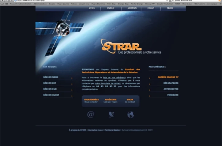 www.strar.re, le site des antennistes