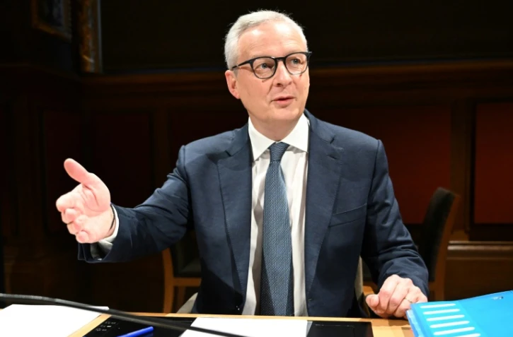 L'ancien ministre de l'Économie Bruno Le Maire devant la commission des Finances du Sénat à Paris, le 7 novembre 2024