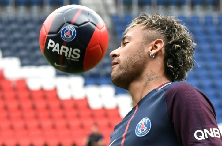Neymar au statde du Parc des Princes, à Paris, le 4 août 2017
