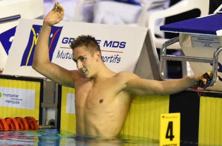 Jordan Pothain déjà vainqueur du 400m nage libres, lors des championnats de France de Montpellier, le 2 avril 2016
