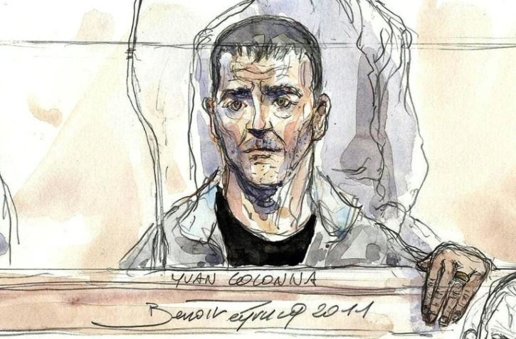 Croquis d'audience en date du 2 mai 2011 de Yvan Colonna lors de son procès à Paris