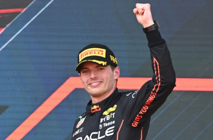 Le Néerlandais Max Verstappen (Red Bull), vainqueur du GP d'Azerbaïdjan, le 12 juin 2022 à Bakou