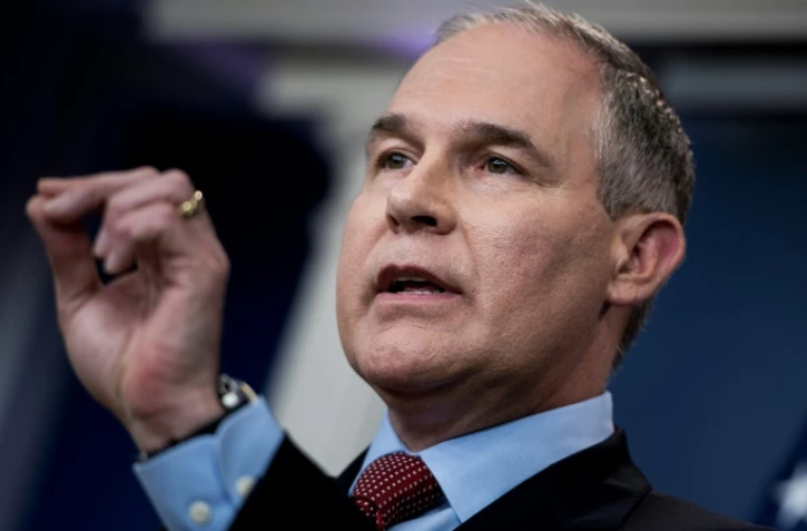 Scott Pruitt, l'administrateur de l'Agence américaine de protection de l'environnement, le 2 juin 2017 à Washington