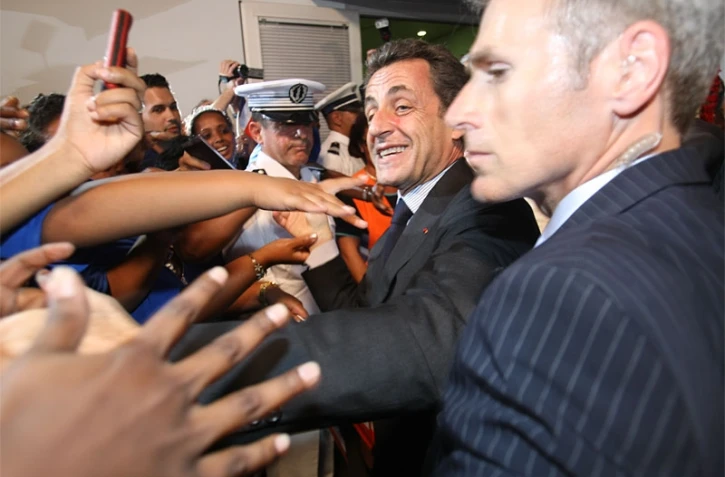 Lundi 18 Janvier 2010
Arrivée du Président de la République Nicolas Sarkozy