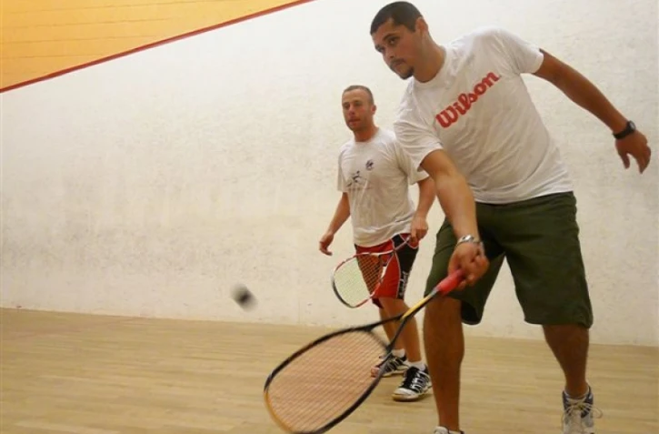 Le joueur de squash réunionnais Christophe André (Photo Arnaud de Ribas)