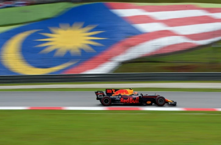 Le pilote Red Bull Max Verstappen lancé vers sa victoire dans le Grand Prix de Malaisie, sur le circuit de Sepang, le 1er octobre 2017