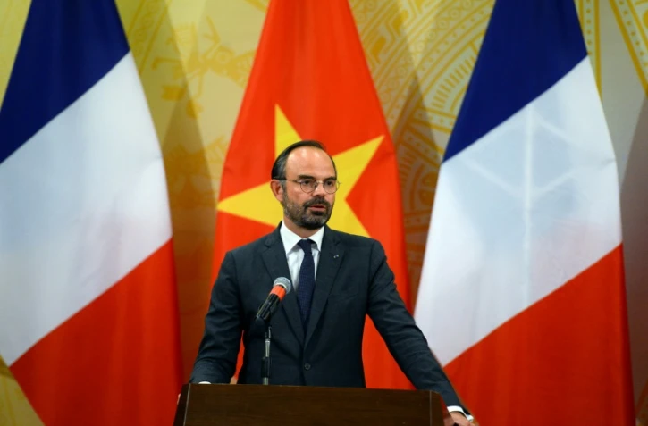 Le Premier ministre français Edouard Philippe lors de sa visite au Vietnam, le 2 novembre 2018 à Hanoi.