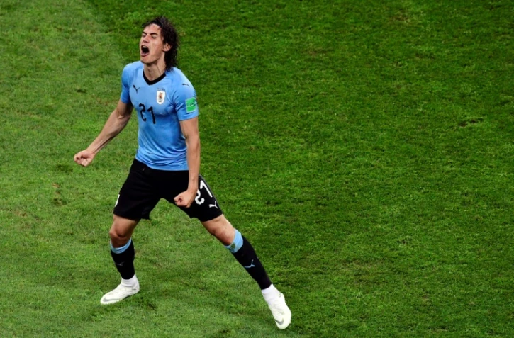 L'attaquant uruguayen Cavani, buteur lors du 8e de finale face au Portugal, à Sotchi, le 30 juin 2018