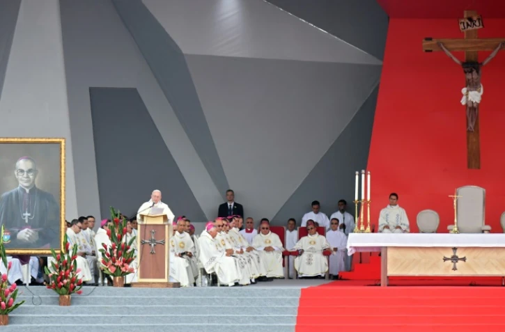 Le pape François célèbre une messe à Villavicencio, (Colombie) le 8 septembre  