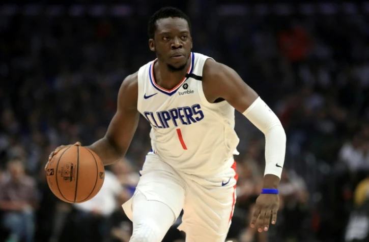 L'arrière des Clippers Reggie Jackson, ici en match de saison régulière NBA face à Memphis, le 24 février 2020 à Los Angeles, a participé au match de reprise 