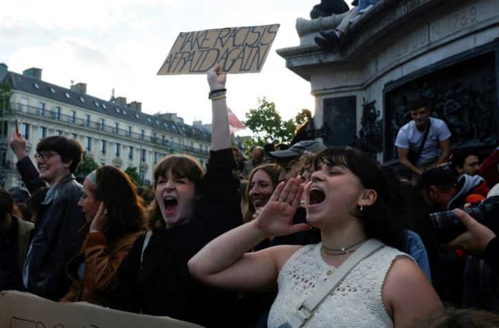 Rassemblement anti-extrême droite sur la place de la République à Paris, le 10 juin 2024