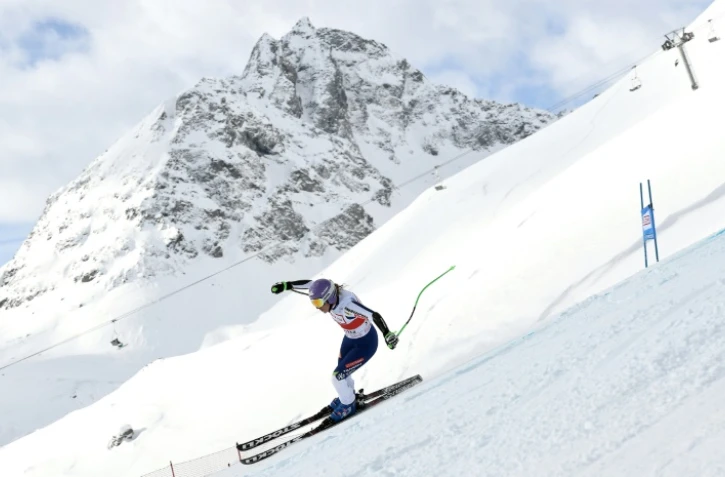 La Slovène Ilka Stuhec lors du super-G de Saint-Moritz, le 14 décembre 2019