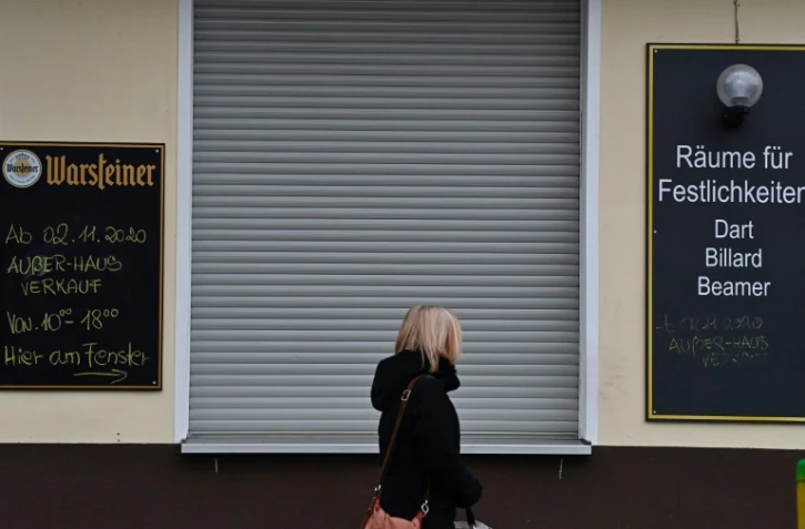 Un restaurant fermé à Berlin, le 20 janvier 2021