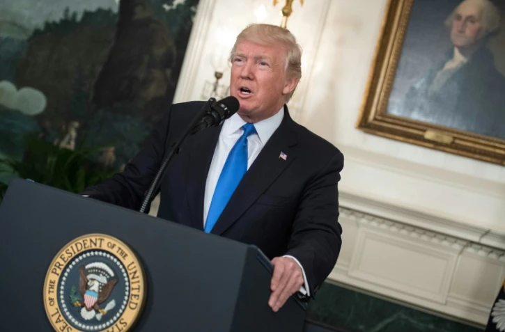 Donald Trump le 14 juin 2017 à la maison Blanche à Washington